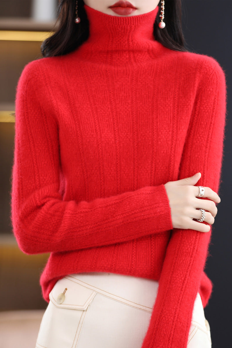 100% Merino Wool Knitted Sweater Women