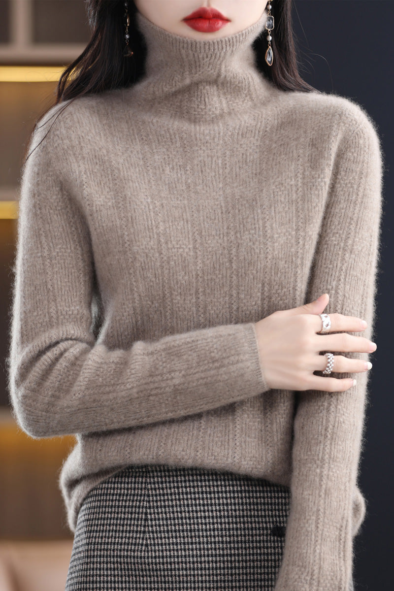 100% Merino Wool Knitted Sweater Women