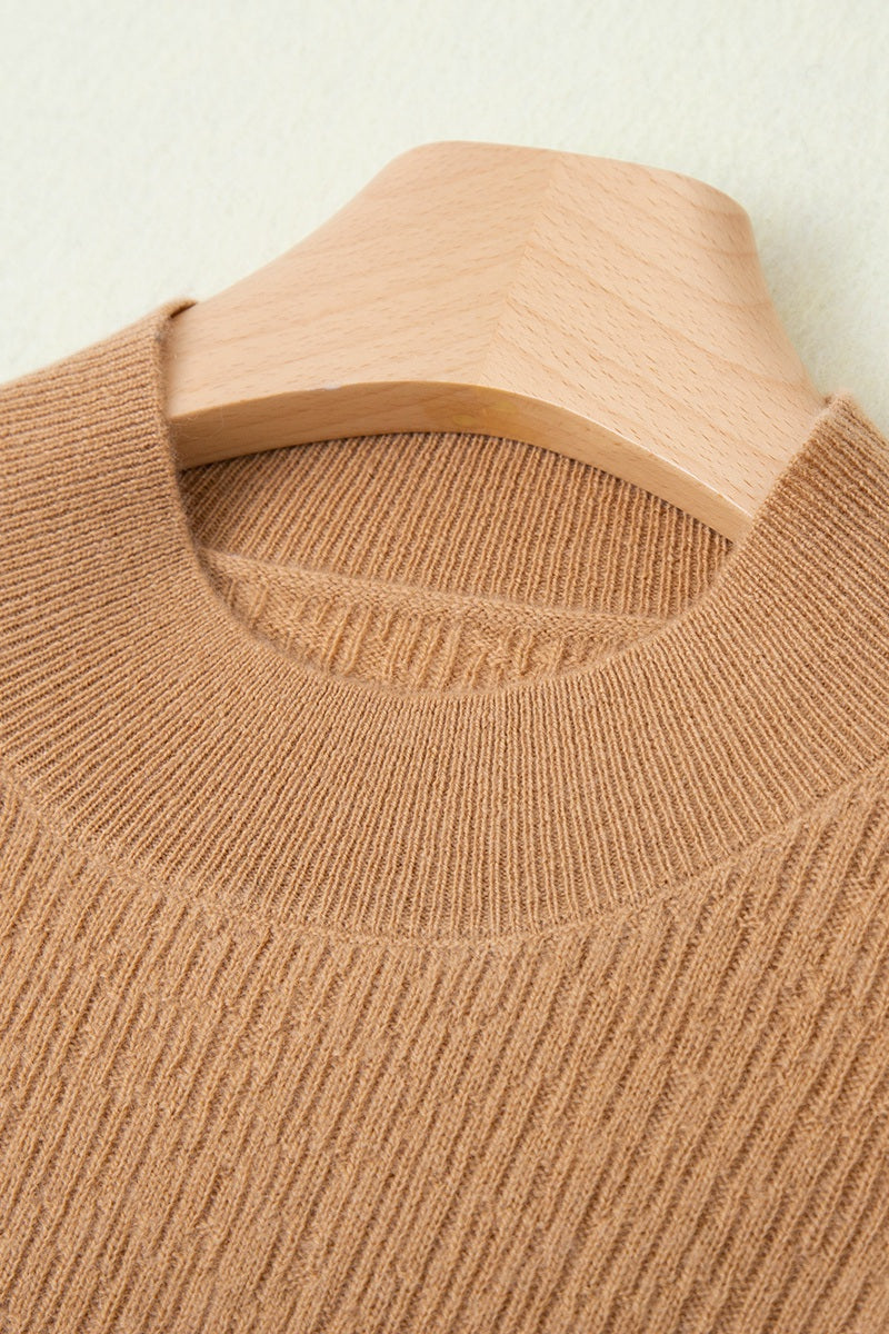 Women Sweater Cashmere Winter Pullover Vertical Stripes