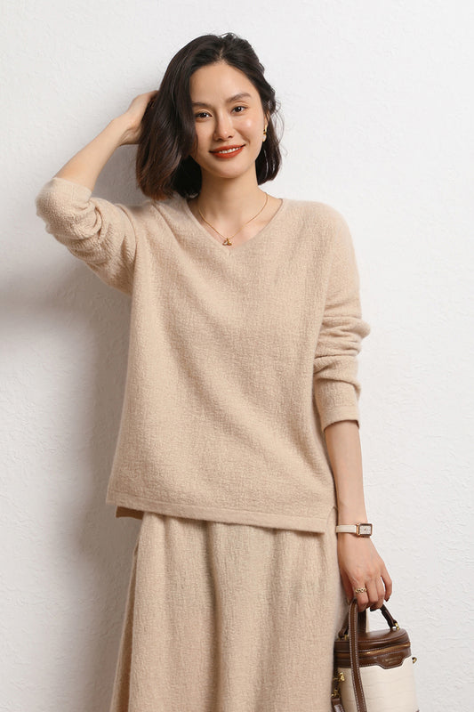 V Neck Cashmere Sweater