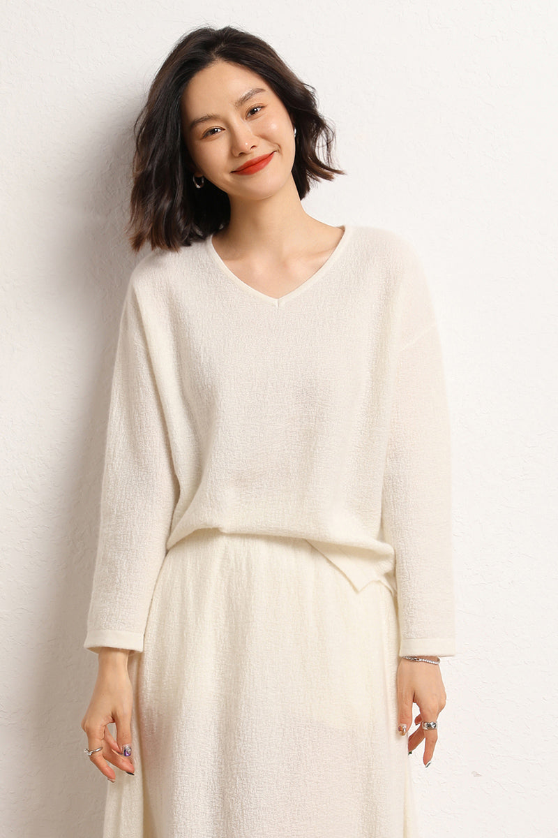 V Neck Cashmere Sweater