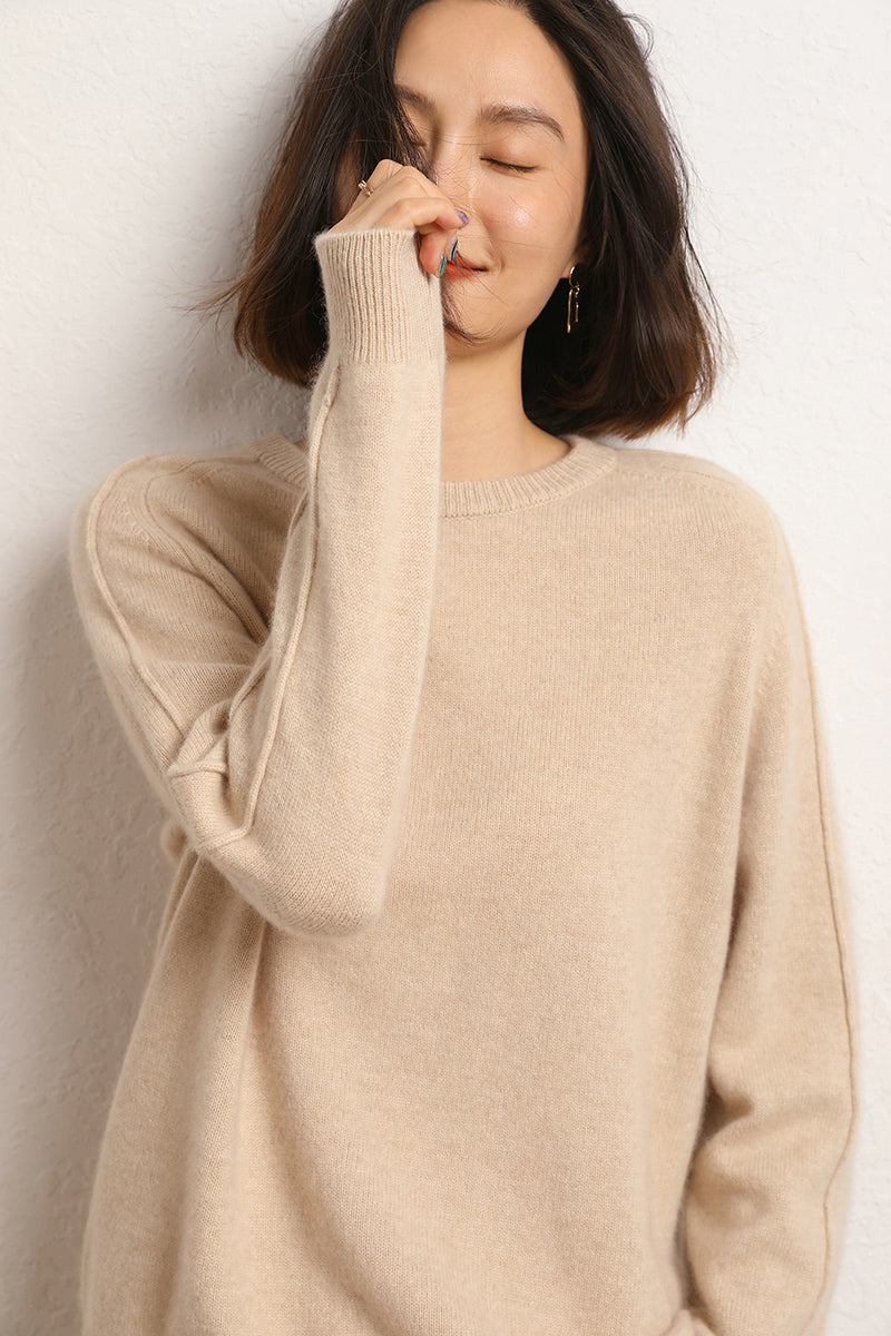 Ladies Round Neck Pullover Cashmere Sweater