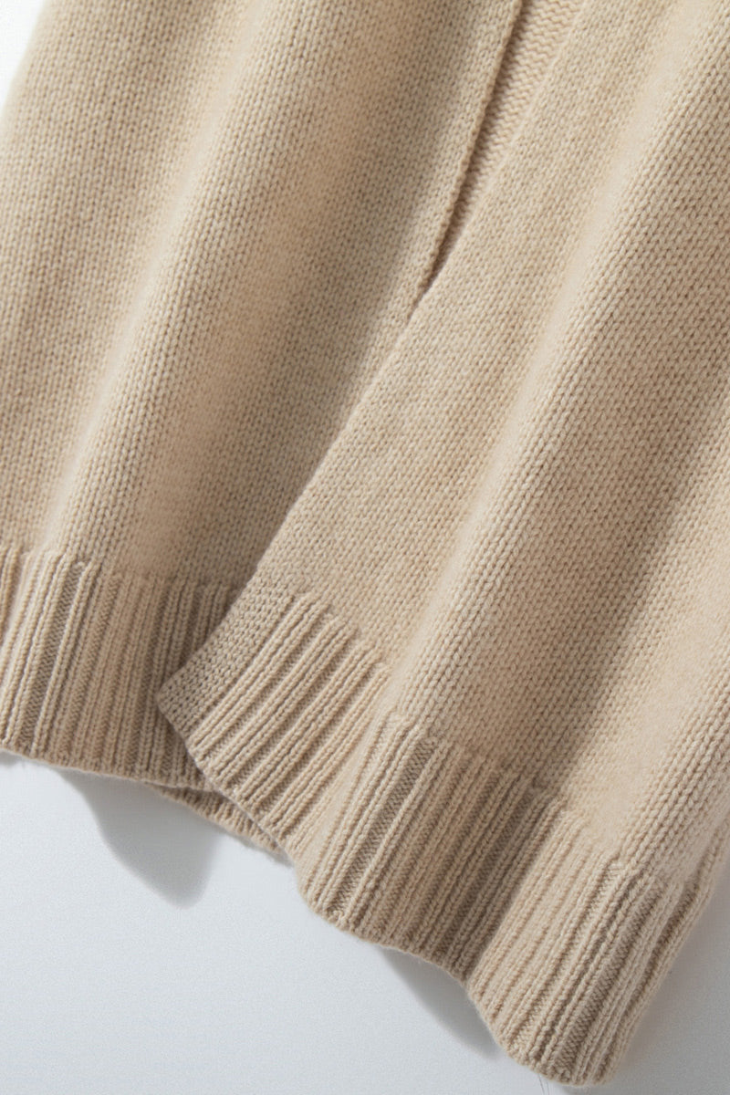 Korean style mid length cashmere cardigan