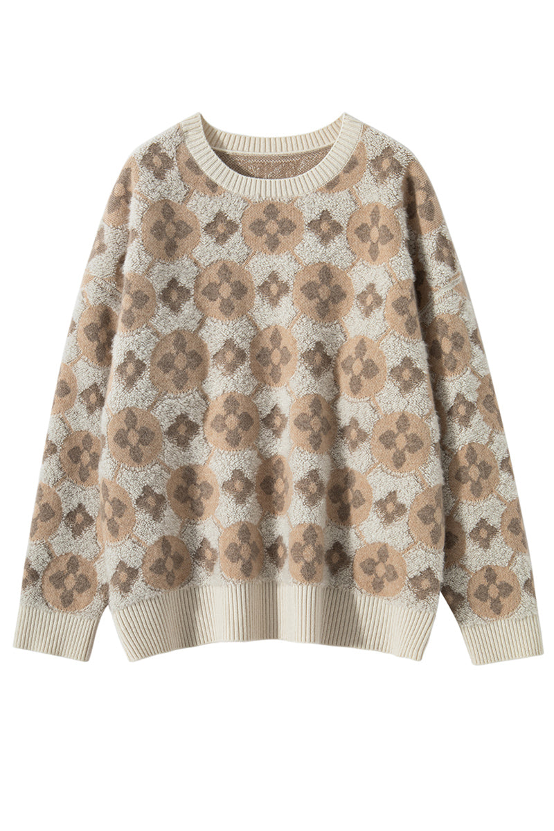 Printed Cashmere Sweater