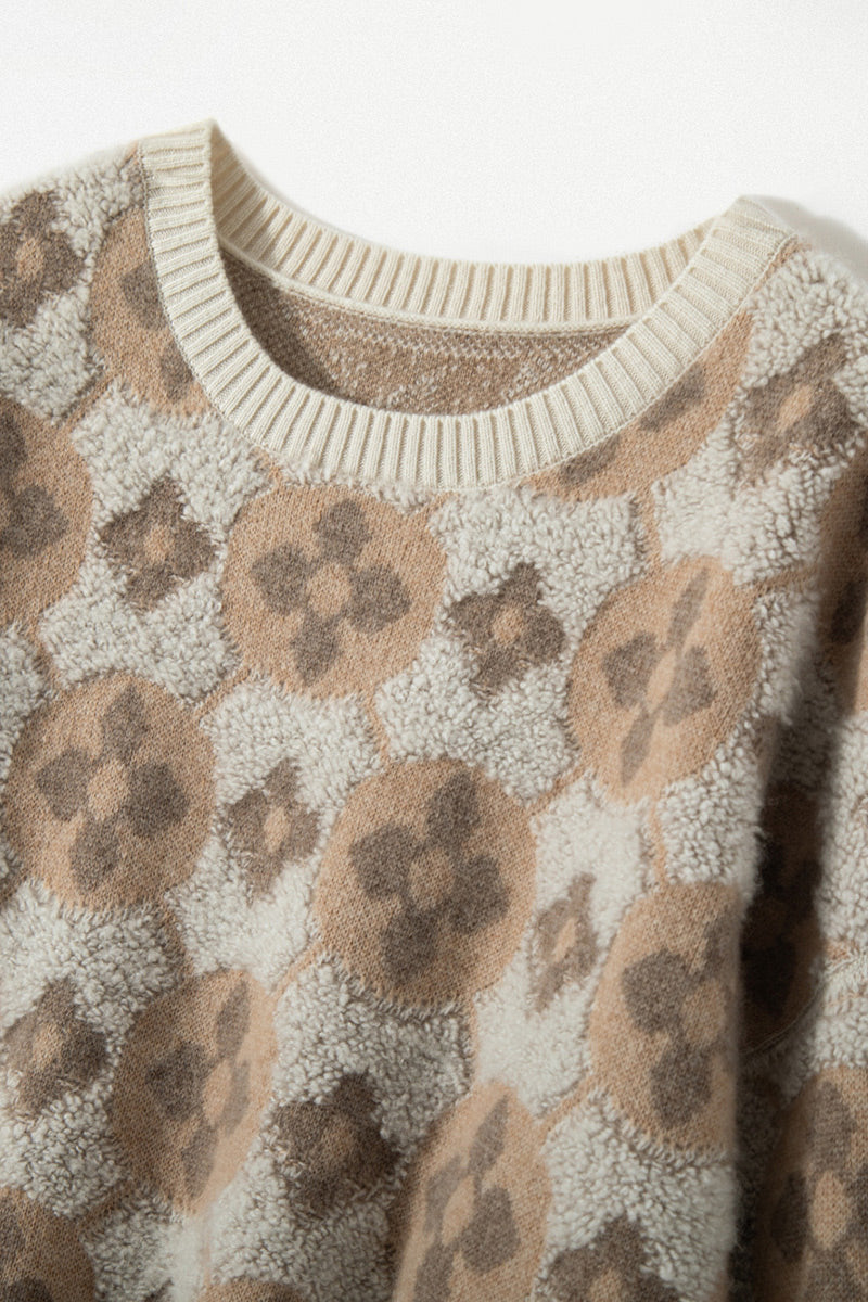 Printed Cashmere Sweater