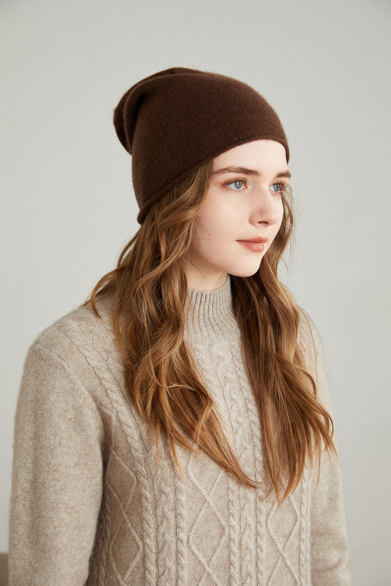 Women's Hats Knitted Winter Beanie Alashan Cashmere